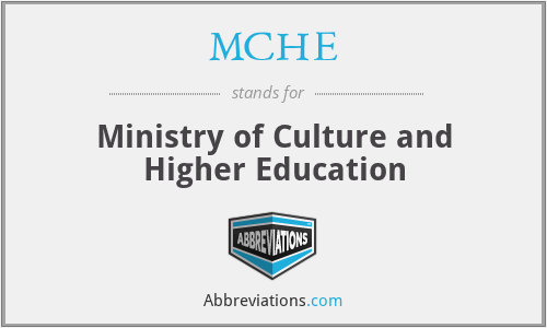 MCHE - Ministry of Culture and Higher Education