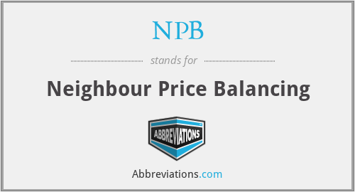 NPB - Neighbour Price Balancing
