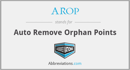 AROP - Auto Remove Orphan Points