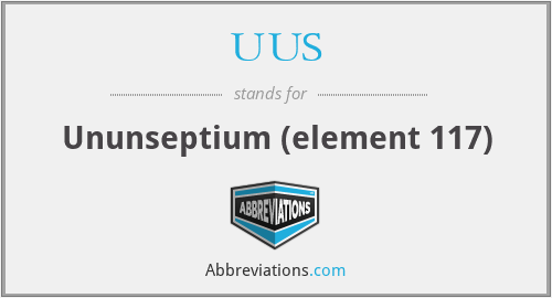 UUS - Ununseptium (element 117)