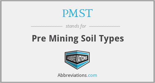 PMST - Pre Mining Soil Types