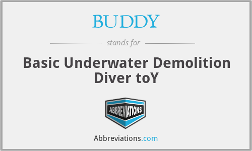 BUDDY - Basic Underwater Demolition Diver toY