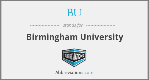 BU - Birmingham University