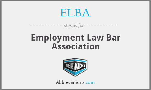 ELBA - Employment Law Bar Association