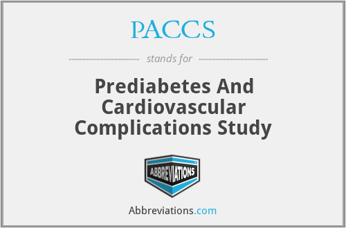 PACCS - Prediabetes And Cardiovascular Complications Study