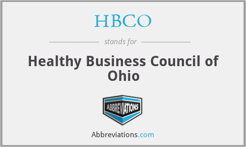 HBCO - Healthy Business Council of Ohio