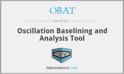OBAT - Oscillation Baselining and Analysis Tool