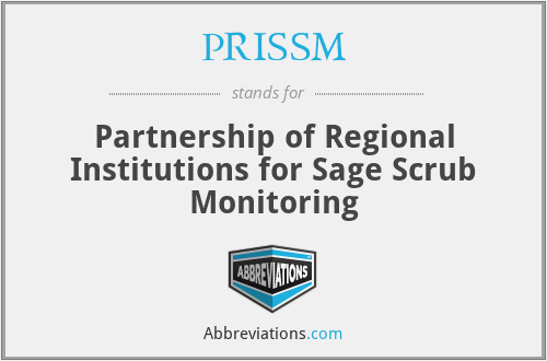 PRISSM - Partnership of Regional Institutions for Sage Scrub Monitoring