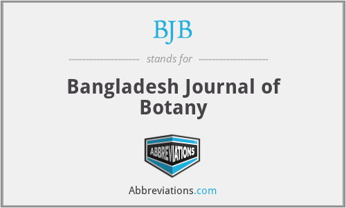BJB - Bangladesh Journal of Botany