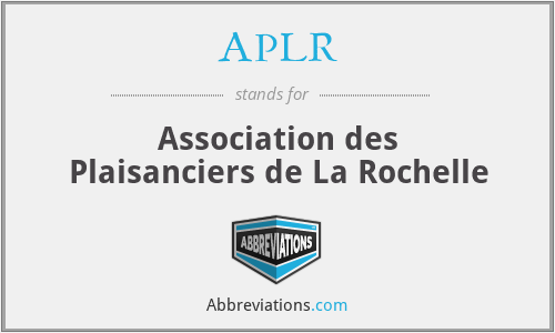 APLR - Association des Plaisanciers de La Rochelle