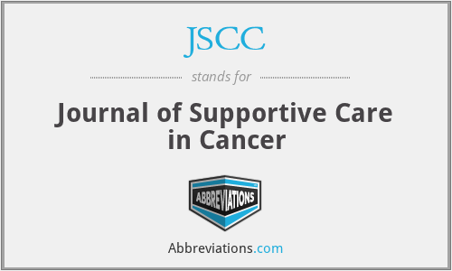 JSCC - Journal of Supportive Care in Cancer