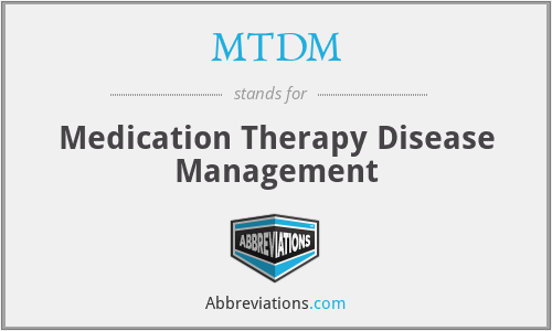 MTDM - Medication Therapy Disease Management
