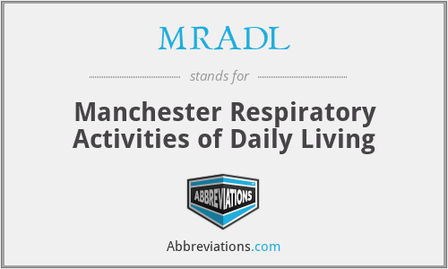 MRADL - Manchester Respiratory Activities of Daily Living