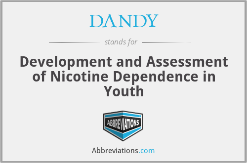 DANDY - Development and Assessment of Nicotine Dependence in Youth