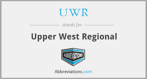 UWR - Upper West Regional