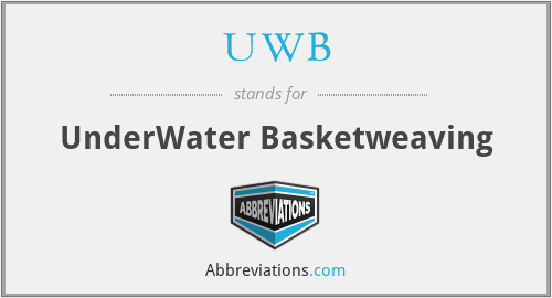 UWB - UnderWater Basketweaving