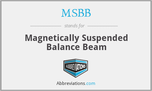 MSBB - Magnetically Suspended Balance Beam