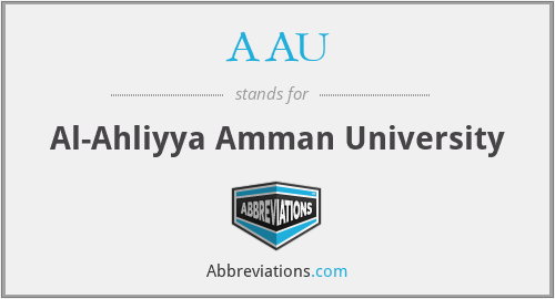 AAU - Al-Ahliyya Amman University