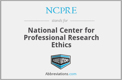 NCPRE - National Center for Professional Research Ethics
