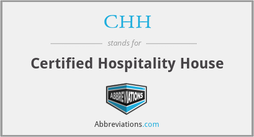 CHH - Certified Hospitality House