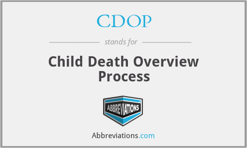 CDOP - Child Death Overview Process
