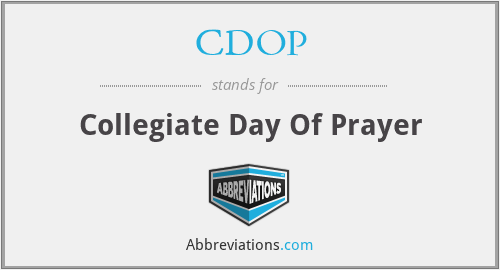 CDOP - Collegiate Day Of Prayer