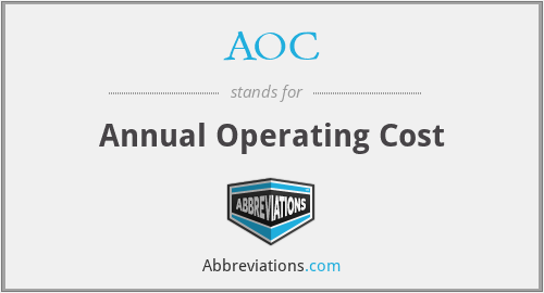 AOC - Annual Operating Cost