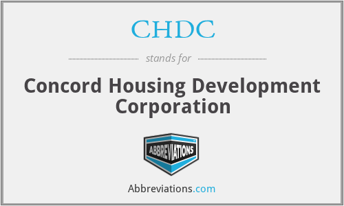 CHDC - Concord Housing Development Corporation