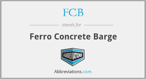 FCB - Ferro Concrete Barge