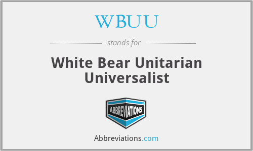 WBUU - White Bear Unitarian Universalist