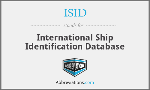 ISID - International Ship Identification Database