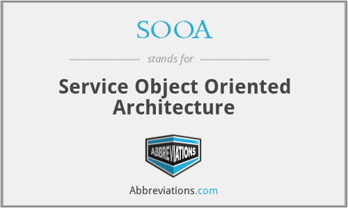 SOOA - Service Object Oriented Architecture