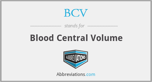 BCV - Blood Central Volume
