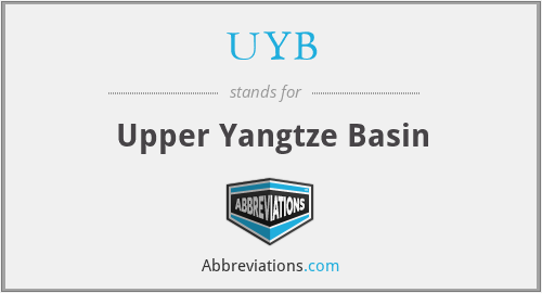 UYB - Upper Yangtze Basin