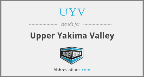 UYV - Upper Yakima Valley