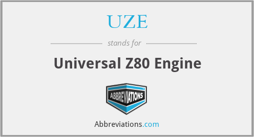 UZE - Universal Z80 Engine