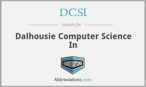 DCSI - Dalhousie Computer Science In