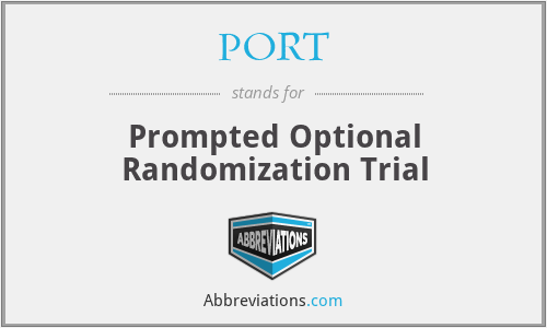 PORT - Prompted Optional Randomization Trial