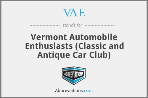 VAE - Vermont Automobile Enthusiasts (Classic and Antique Car Club)