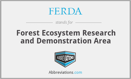 FERDA - Forest Ecosystem Research and Demonstration Area