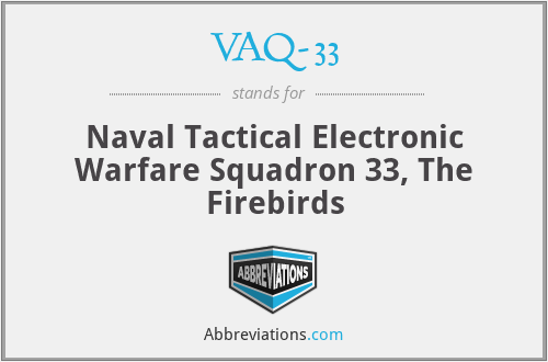 VAQ-33 - Naval Tactical Electronic Warfare Squadron 33, The Firebirds