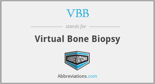 VBB - Virtual Bone Biopsy
