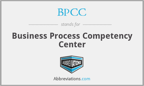 BPCC - Business Process Competency Center