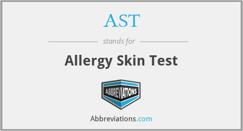 AST - Allergy Skin Test