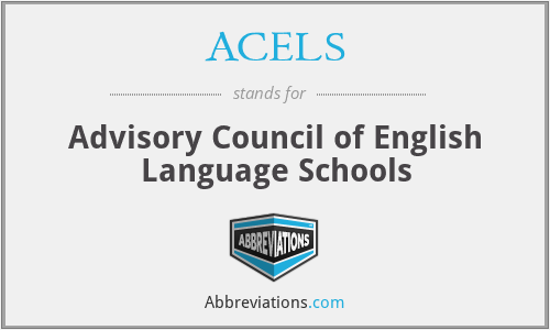 ACELS - Advisory Council of English Language Schools