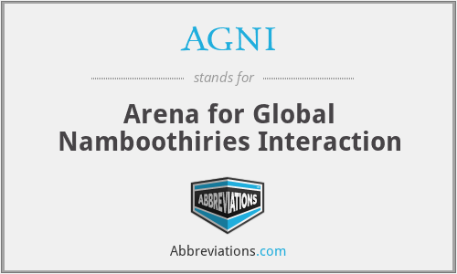 AGNI - Arena for Global Namboothiries Interaction