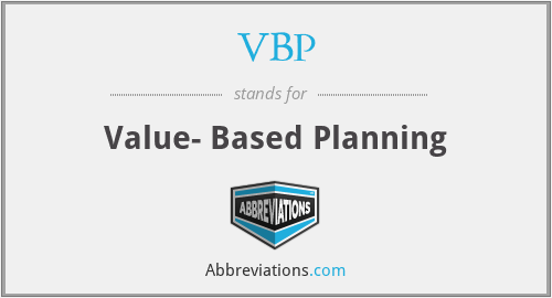 VBP - Value- Based Planning
