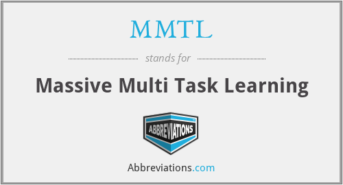 MMTL - Massive Multi Task Learning