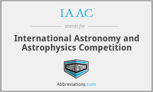 IAAC - International Astronomy and Astrophysics Competition