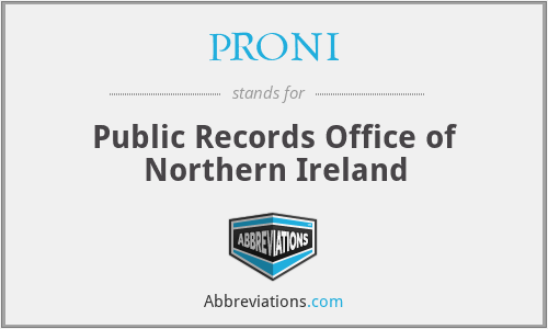 PRONI - Public Records Office of Northern Ireland
